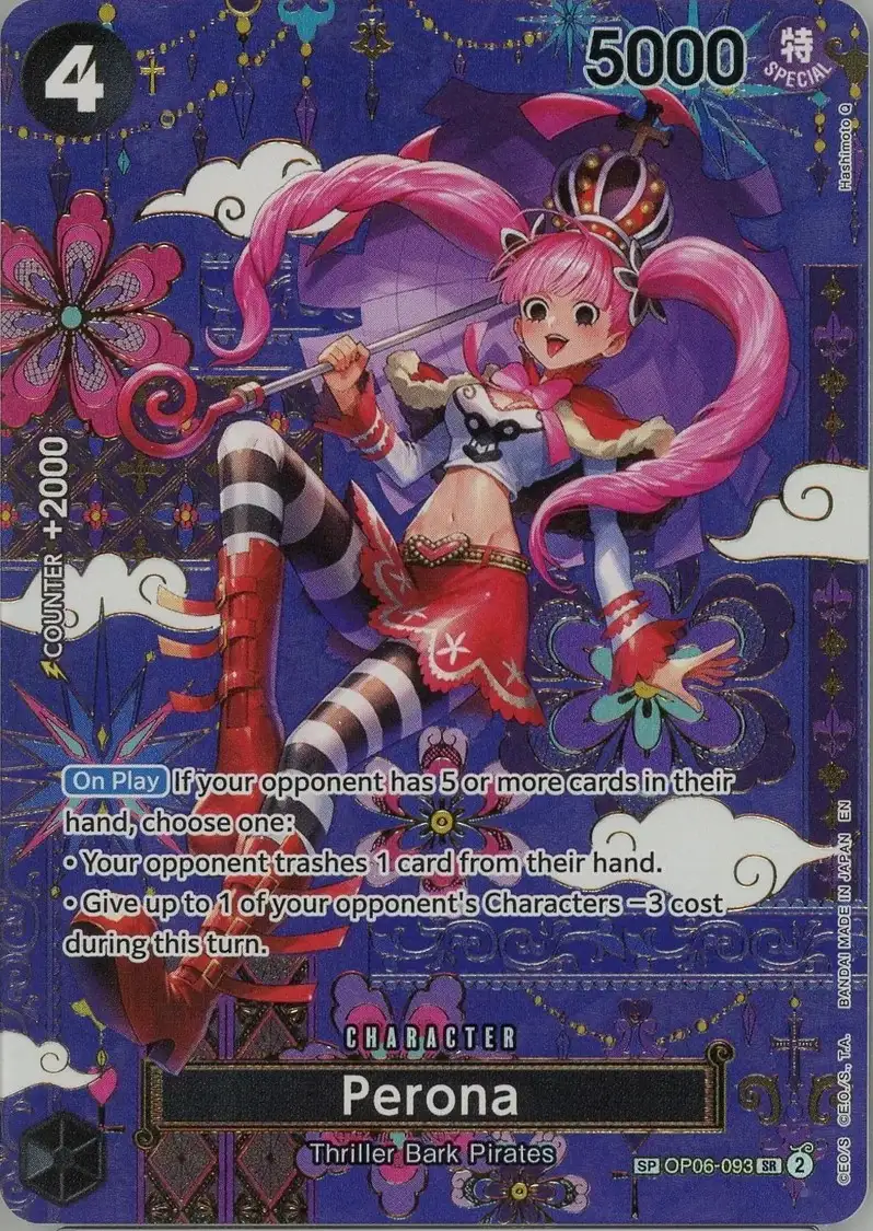 PSA 10 Perona OP06-093 SR Flagship